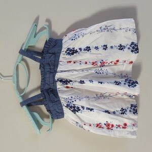 GAP Baby Blue Floral Dress 3-6 Months